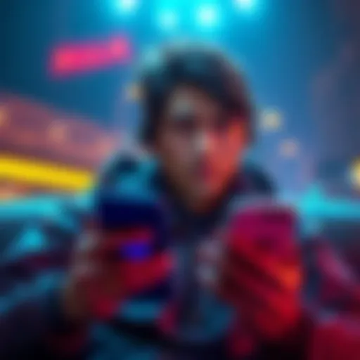 A person using a mobile device to send XLM cryptocurrency with a worried expression about the wrong memo.