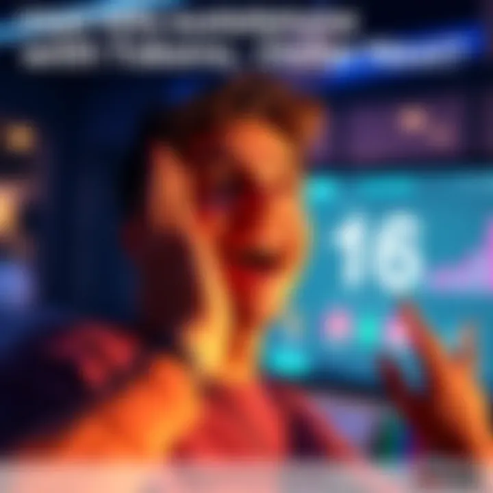 User with 16 Tokens A person celebrating their investment milestone with 16 tokens displayed on a screen, looking excited about reaching 6% progress toward their first dollar.