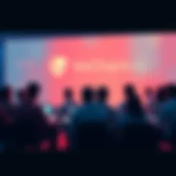 Members of the VeChain community engaging in a discussion about blockchain updates and features.