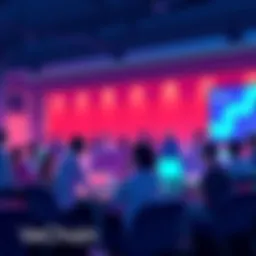 People engaging in an online discussion about VeChain's latest developments and innovations