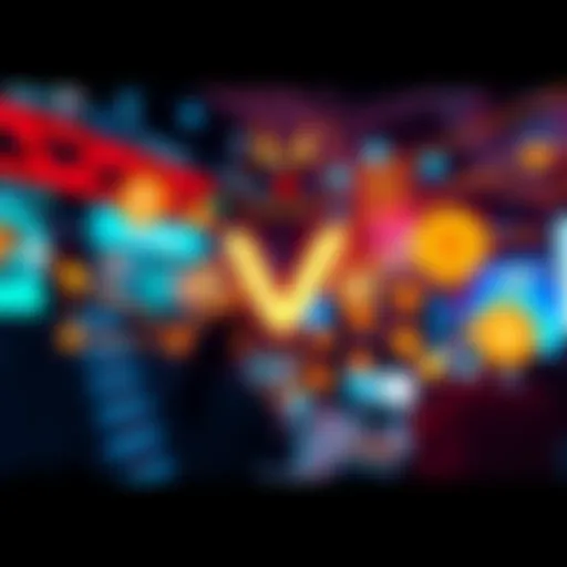 A vibrant graphic representing the VeChain ecosystem with logos and icons related to VeChainThor and the VeBetter app.