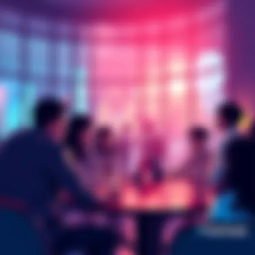 Participants engaging in a discussion about VeChain's latest updates and sustainability initiatives