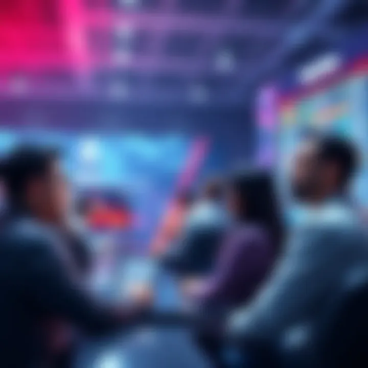 People engaging in a discussion about VeChain's blockchain developments at an online forum.