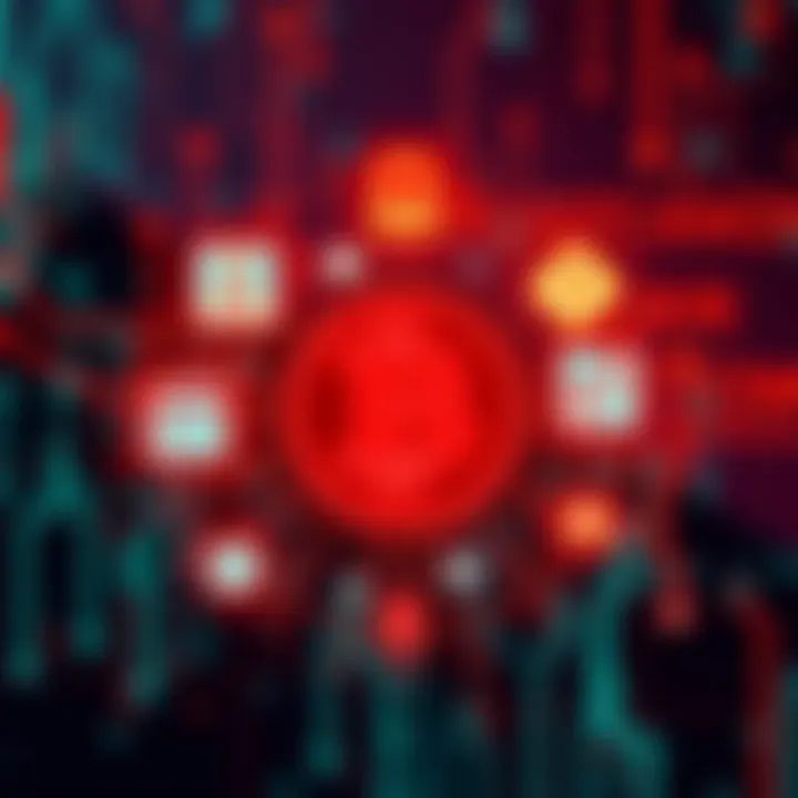 A visual representation of challenges in verifying off-chain human data for blockchain, featuring icons of insurance, lending, and credential verification with a blockchain background.