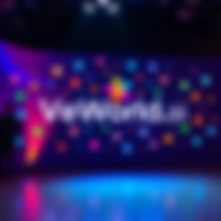 A vibrant graphic showing the VeWorld.ai logo with colorful icons representing apps and connectivity, symbolizing engagement with the VeChain ecosystem.