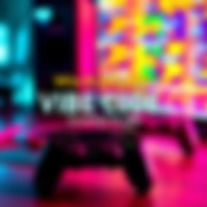 A vibrant graphic promoting a vibe code competition with a $1,000 prize, featuring game controllers and a colorful background.