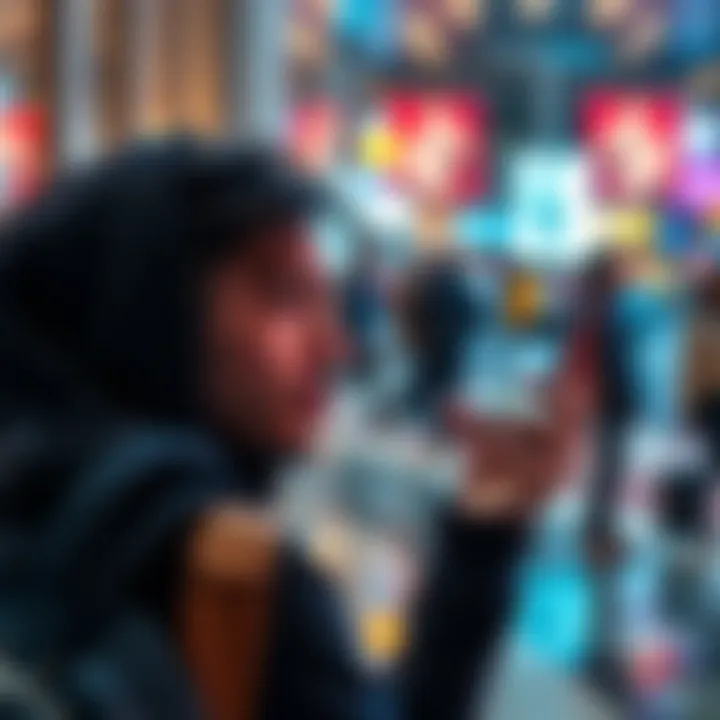 VISA card issues with Revolut A frustrated traveler holding a smartphone showing an error message from Revolut related to VISA transactions in Canada.