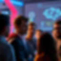 Vitalik Buterin discussing his plans for decentralized social networks with a group of people