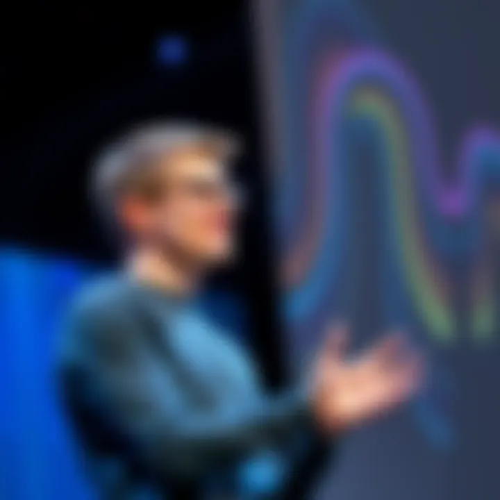 Vitalik Buterin speaking on stage about Ethereum's neutrality and human biases