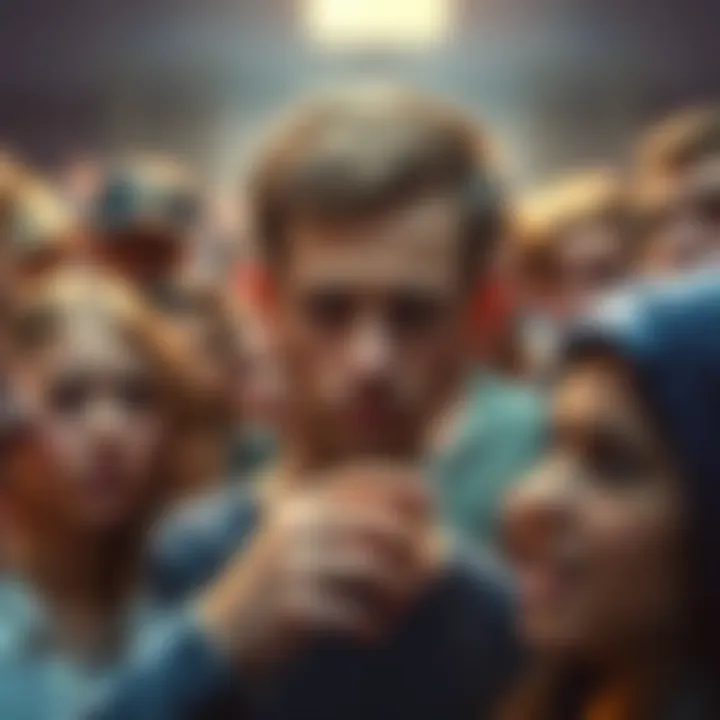Vitalik Buterin surrounded by frustrated community members questioning missing funds