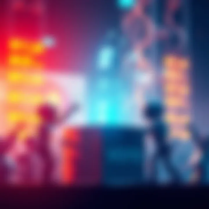 A graphic showing automated bots casting votes in a virtual poll, highlighting the threat to community governance in decentralized organizations.