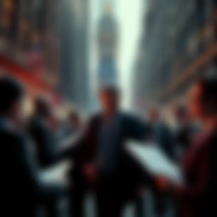 A group of financial analysts and lawmakers gather to discuss allegations against Wall Street firms