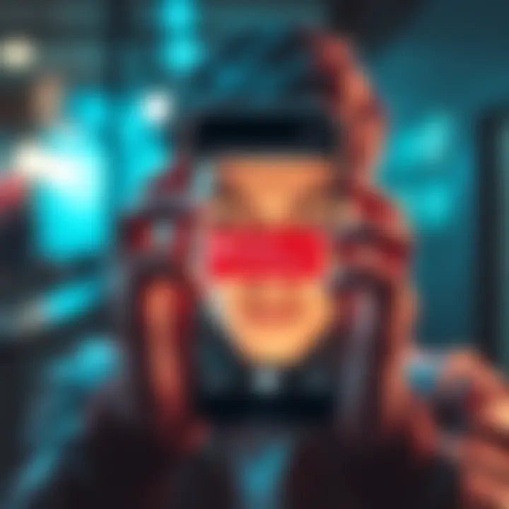 Wallet app warning A frustrated person looking at their phone displaying a wallet app with loading errors