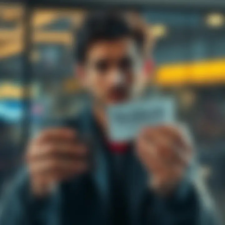 A person looking worried while holding a digital wallet and a piece of paper with a passphrase written on it, representing issues with wallet migration and lost access.