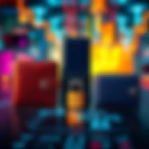 A visual showing different cryptocurrency wallets, highlighting larger wallets with locks and smaller ones without, symbolizing safety and vulnerability in digital finance.