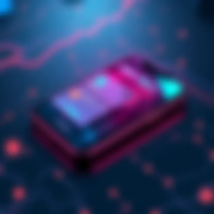 An illustration showing a digital wallet on a smartphone displaying options for stablecoins, yield earning, and global payments.