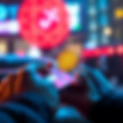 A person using a wallet app on their phone to swap cryptocurrency directly without custodial services.