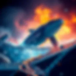 Large investors, known as whales, actively buying Chainlink despite a price drop, symbolizing confidence in the asset.