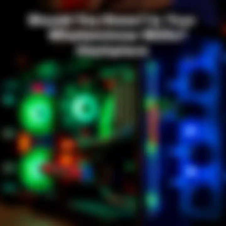 A close-up view of the Whatsminer M20s mining rig with green lights indicating operation, set against a dark background.