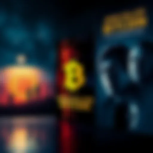 Promotional posters of the documentary 'Who Killed Bitcoin' featuring Bitcoin imagery and key figures in the cryptocurrency world.