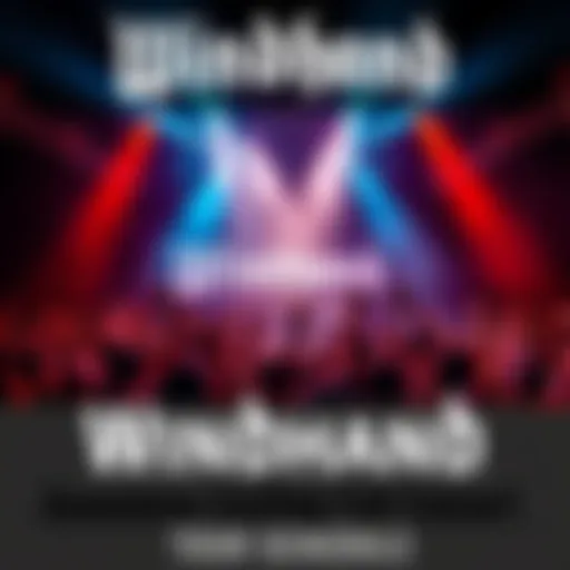 Windhand band performing live on stage with fans cheering in the crowd