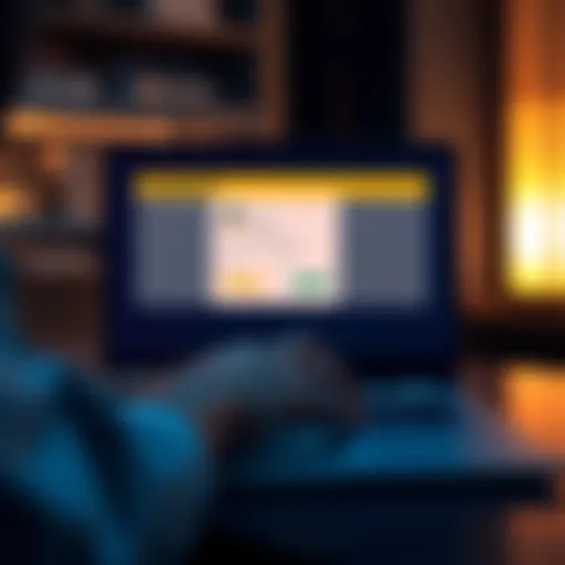 A person using a laptop to withdraw USDT from Binance to an Indian bank account, showing a simple interface with currency symbols.