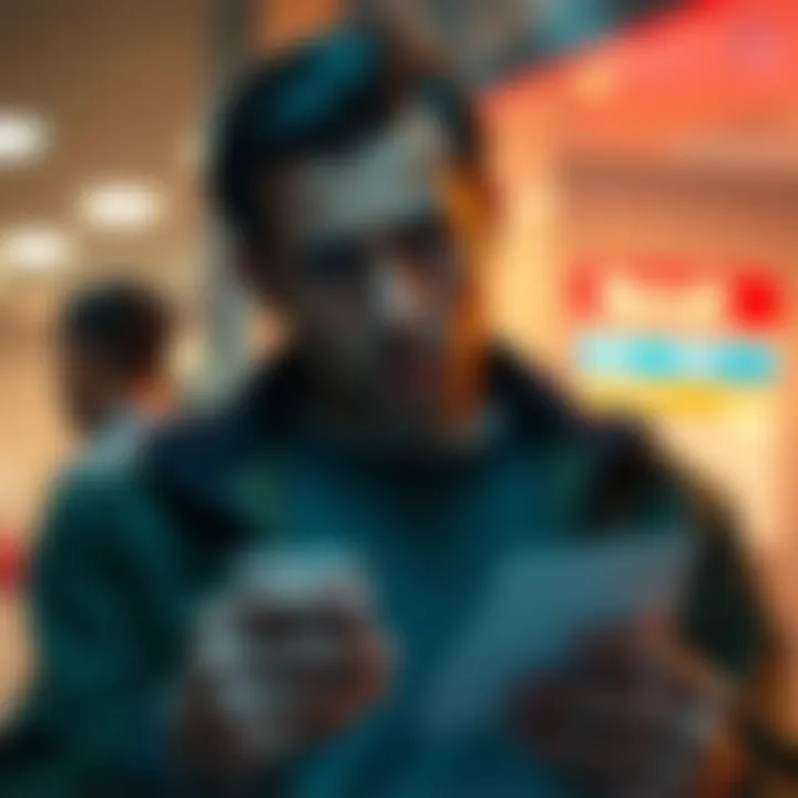 Individual expressing concern over a closed Revolut account, reflecting frustration and confusion in a setting related to banking, with a note or phone in hand for support.