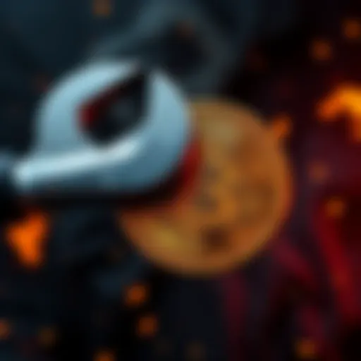 A graphic depicting a wrench being used in a threatening manner towards a Bitcoin symbol, highlighting the rise in attacks on Bitcoin holders, especially targeting their family members.