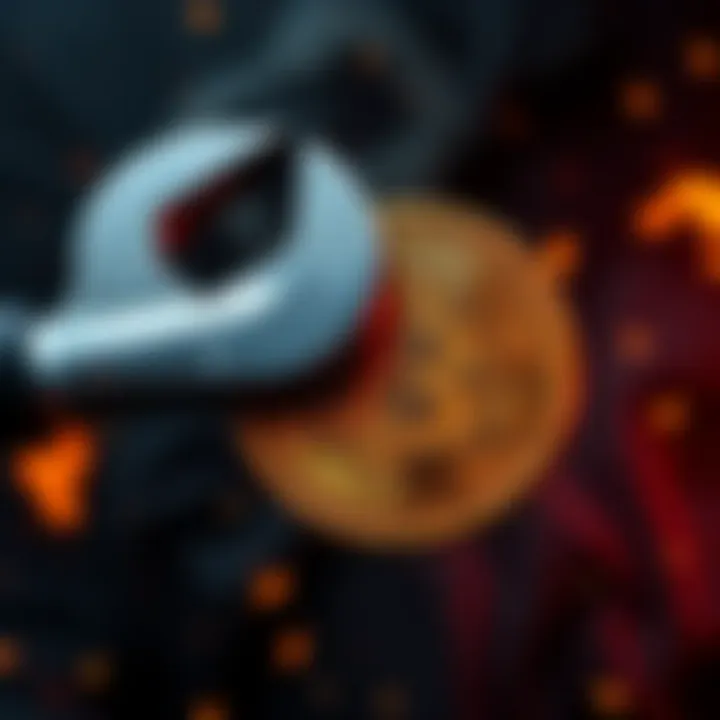 A graphic depicting a wrench being used in a threatening manner towards a Bitcoin symbol, highlighting the rise in attacks on Bitcoin holders, especially targeting their family members.