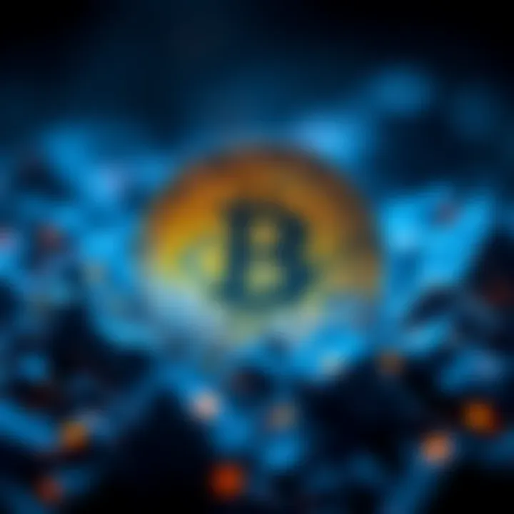 XLM Cryptocurrency Surpassing Bitcoin XLM logo symbolizing growth and partnership, with Bitcoin logo in the background