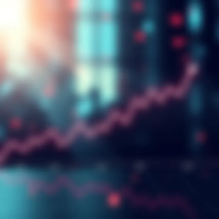 A graphic showing a rising trend line for XRP's price with a bright background