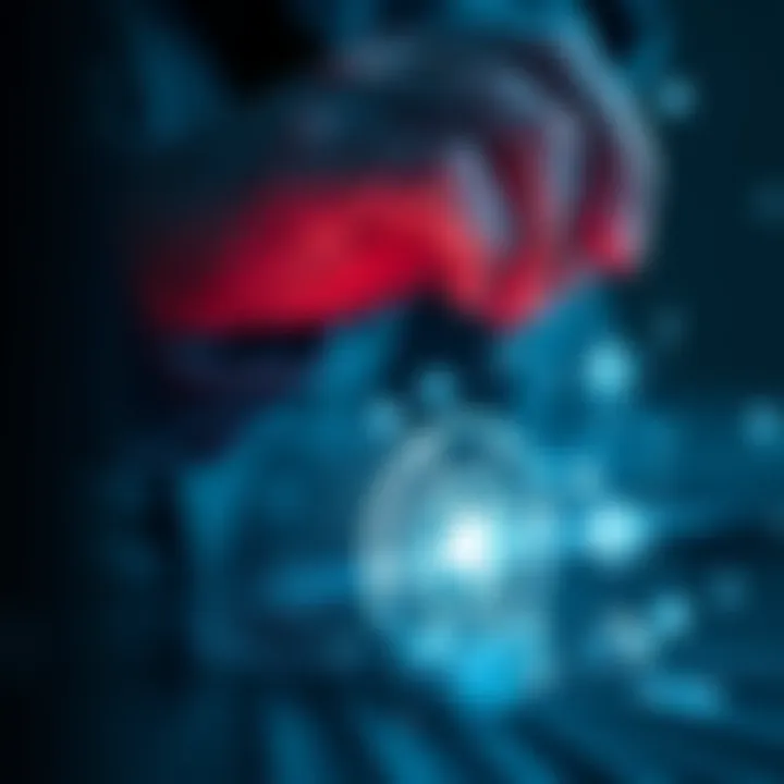 A person securely storing XRP in a cold wallet, representing safe investment practices amidst market noise.