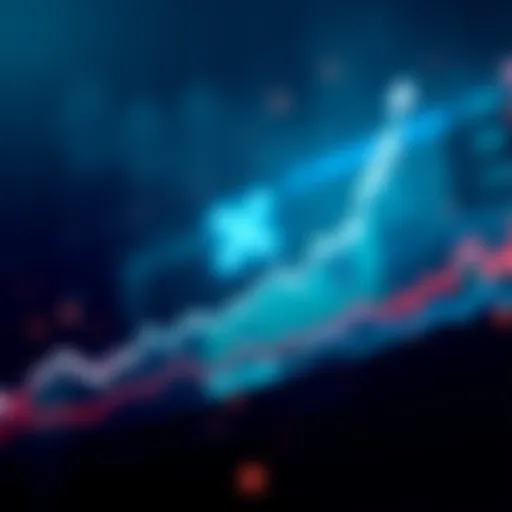 Graph showing the price of XRP rising to $1.45 with upward trend lines