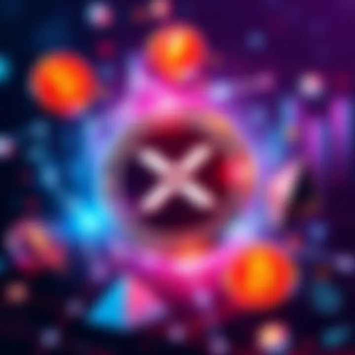 XRP Cryptocurrency Concept An illustration showing the XRP logo with digital currency symbols around it, representing investment discussions and trends in the crypto market.