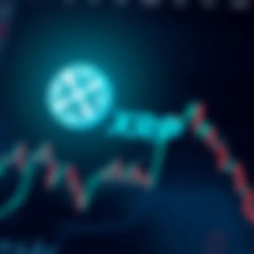 A graphic showing the XRP logo alongside a fluctuating stock market graph, illustrating the volatility of XRP investments.