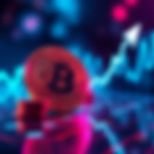 A visual representation of XRP cryptocurrency along with a graph showing an upward trend, symbolizing potential price growth.