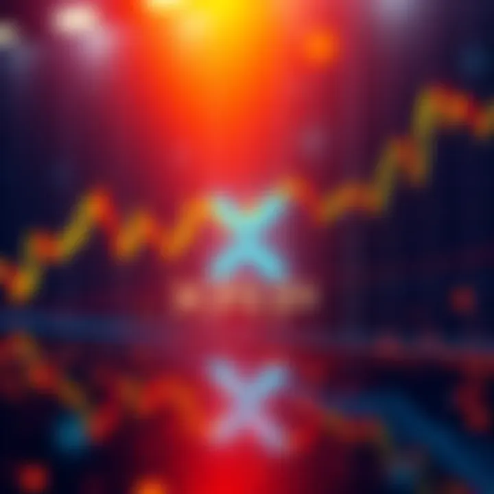 A chart showing high trading volume for XRP on April 3, while the price remains steady, illustrating market dynamics.