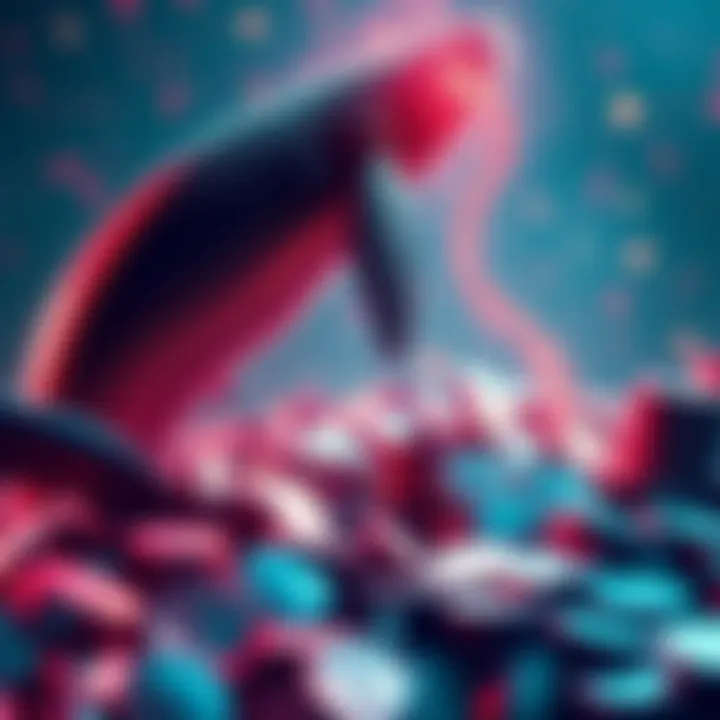 A visual of large wallets accumulating XRP tokens, symbolizing growing interest despite stagnant prices.