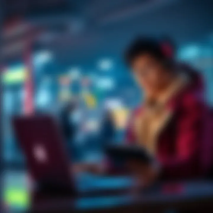 A 21-year-old Canadian studying cryptocurrency with a laptop and notepad, looking for guidance.