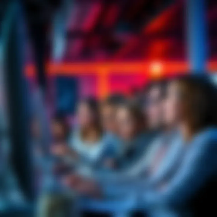 A group of people looking at a computer screen, discussing the delay of rewards for subscribing to a YouTube channel.