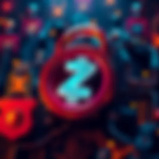 Zcash logo surrounded by representations of privacy, like a lock and shield
