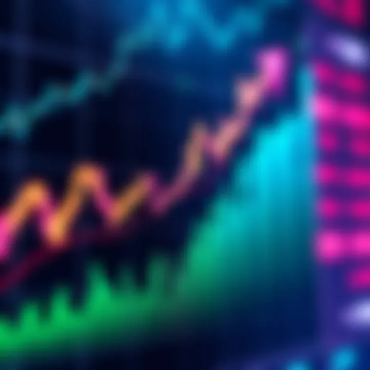 A graph showing Zec's rapid price increase with upward arrows and a bold line on a market chart.