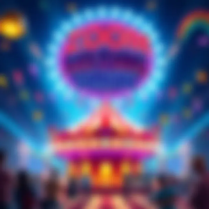 A vibrant graphic showcasing the ZOOM Listing Carnival with colorful elements and prizes.